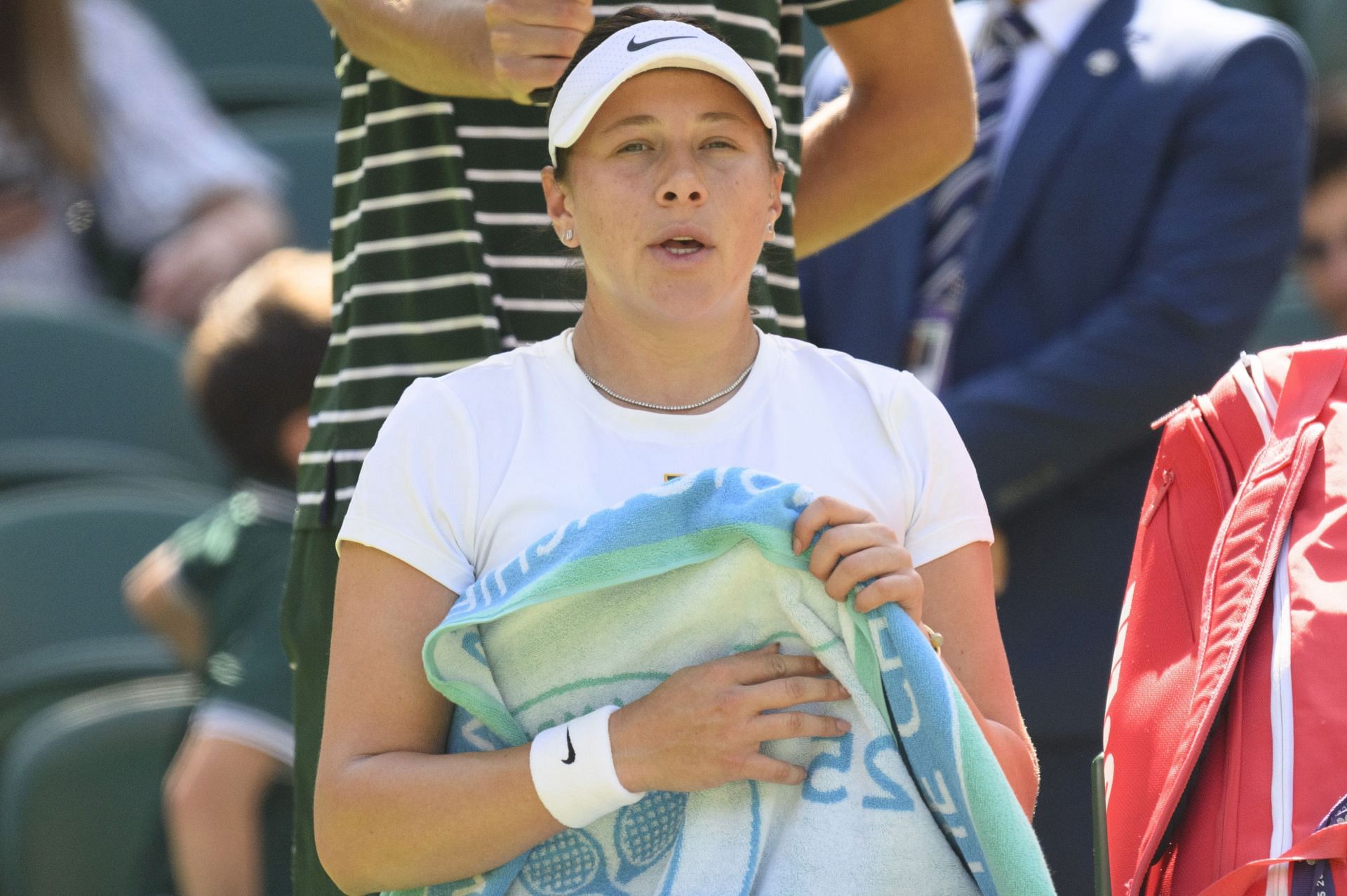 Amanida Anisimova at Wimbledon 2025. (Photo: Getty)
